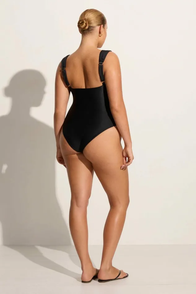 Women Faithfull The Brand Swim Grazie One Piece Black 8211 Faithfull The Brand