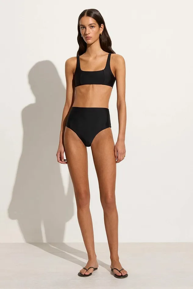 Women Faithfull The Brand Swim Zizi Bikini Top Black 8211 Faithfull The Brand