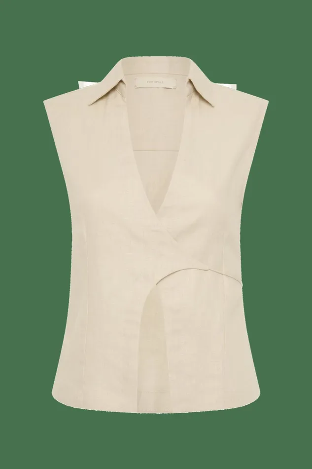 Women Faithfull The Brand Tops Antibes Shirt Sand