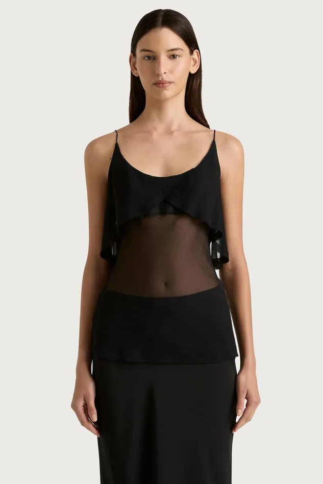 Women Faithfull The Brand Tops Vestlia Top Black