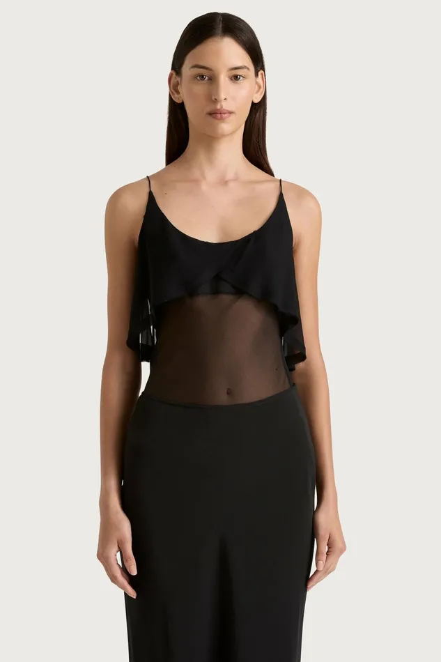 Women Faithfull The Brand Tops Vestlia Top Black