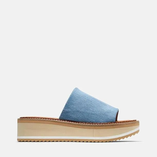 Women FAST Pacific Blue Jean Clergerie Mules