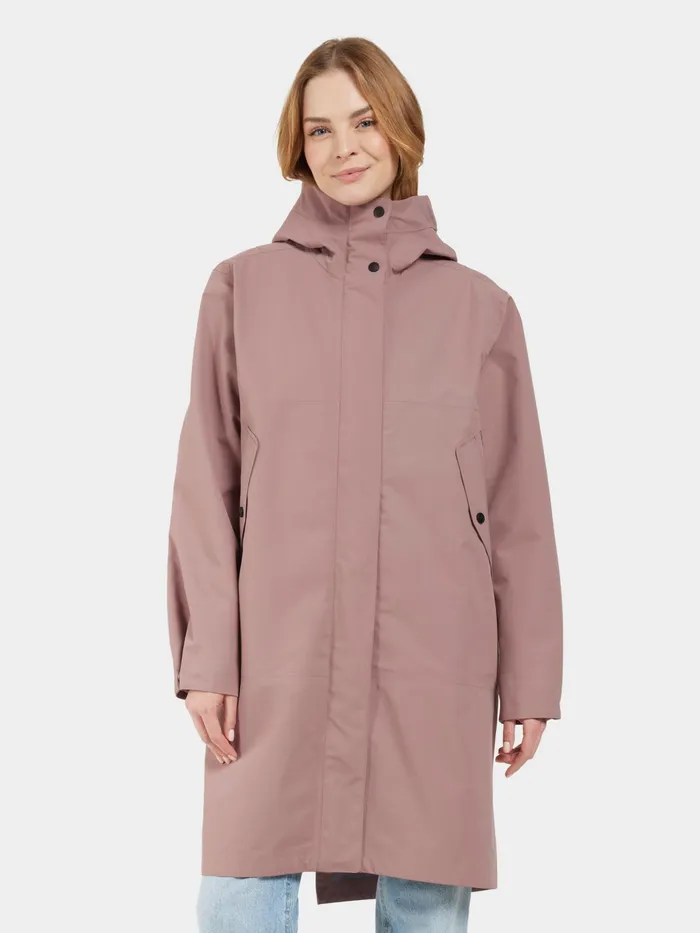 Women Feena Parka Faded Wine Didriksons Autumn Jackets