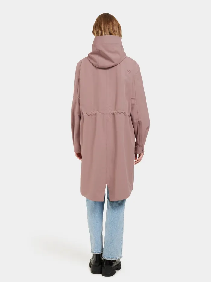 Women Feena Parka Faded Wine Didriksons Autumn Jackets