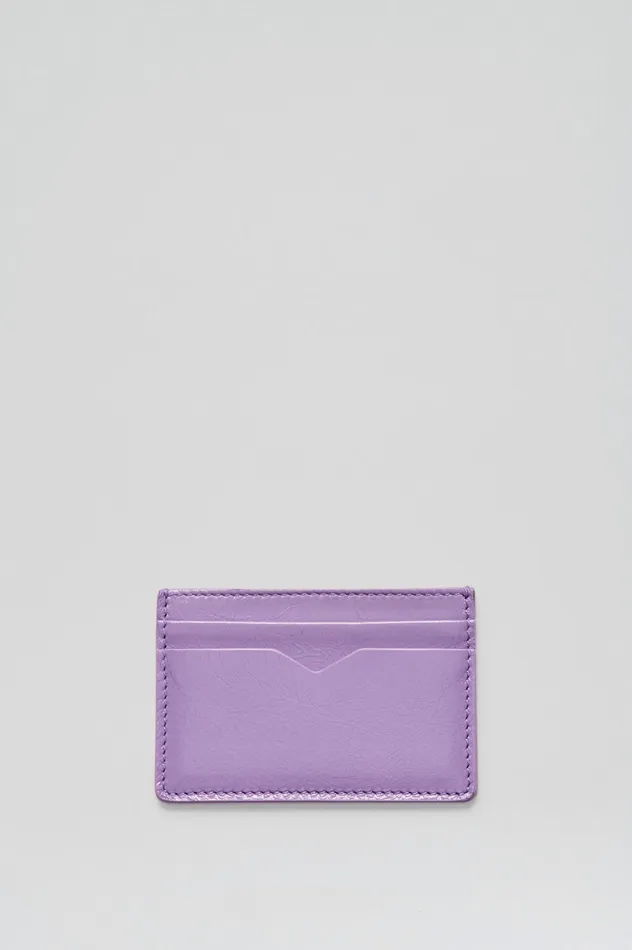 Women FLAT CARD HOLDER LILAC Leather Scanlan Theodore