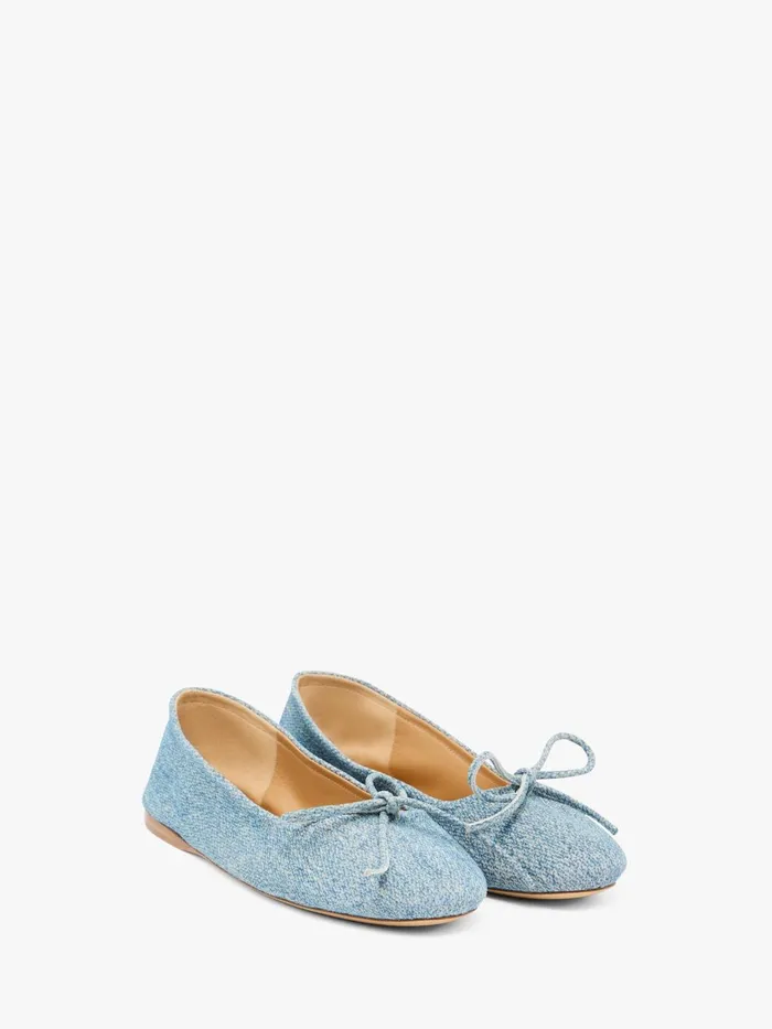 Women Flats JW Anderson ROUNDTOE SUEDE BALLERINAS Blue Women Flats JW Anderson ROUNDTOE SUEDE BALLERINAS Blue
