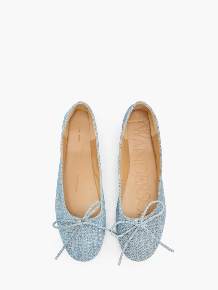 Women Flats JW Anderson ROUNDTOE SUEDE BALLERINAS Blue Women Flats JW Anderson ROUNDTOE SUEDE BALLERINAS Blue