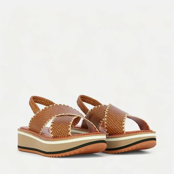Women FREEDOM Python Effect Clergerie Sandals