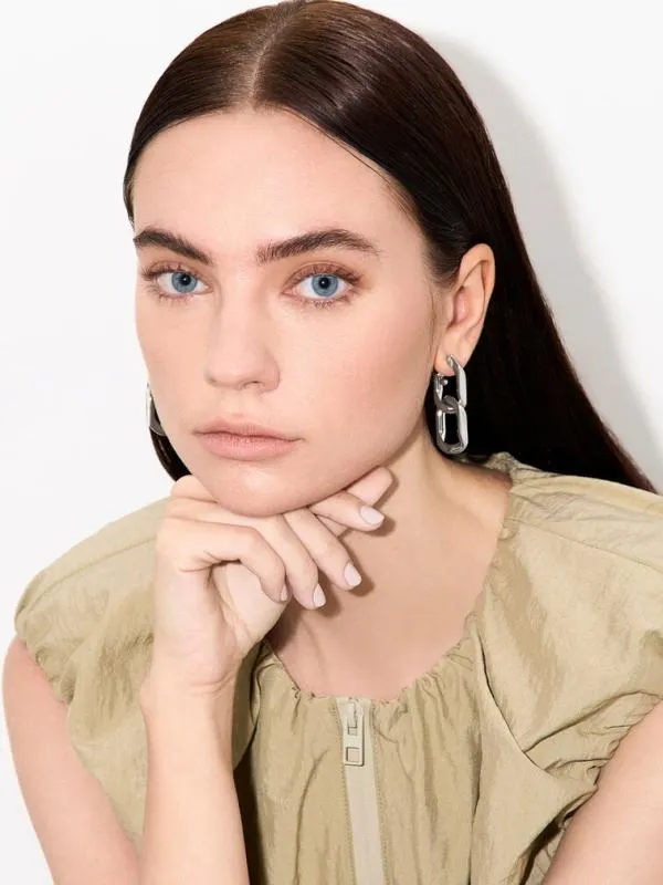 Women Gabine ChainLink Drop Earrings 8211 Silver CHARLES and KEITH Earrings Women Gabine ChainLink Drop Earrings 8211 Silver CHARLES and KEITH Earrings