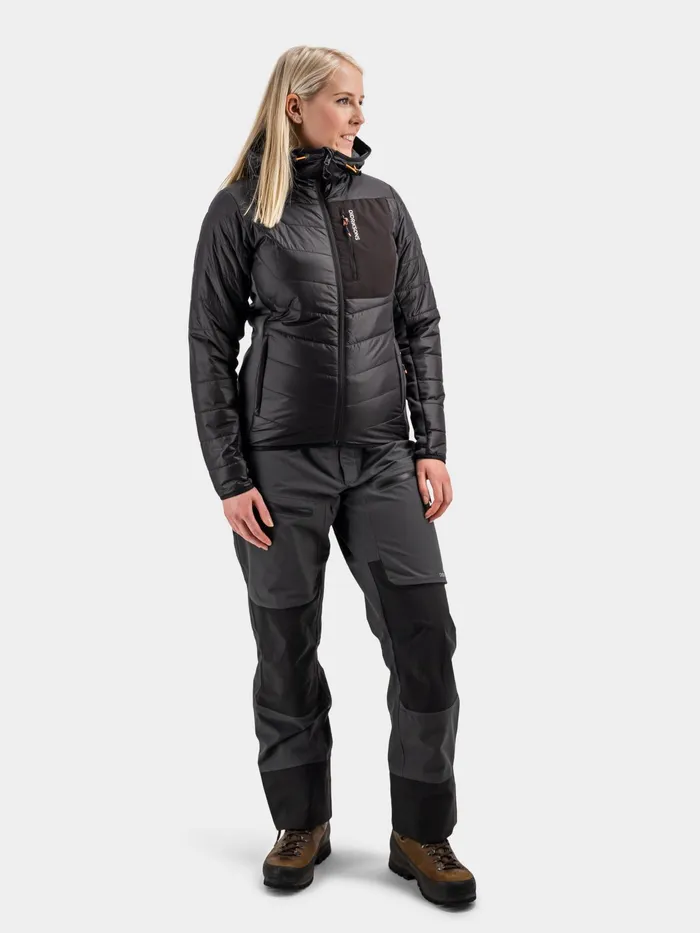 Women Gale Jacket Coal Black Didriksons Puffer Jackets