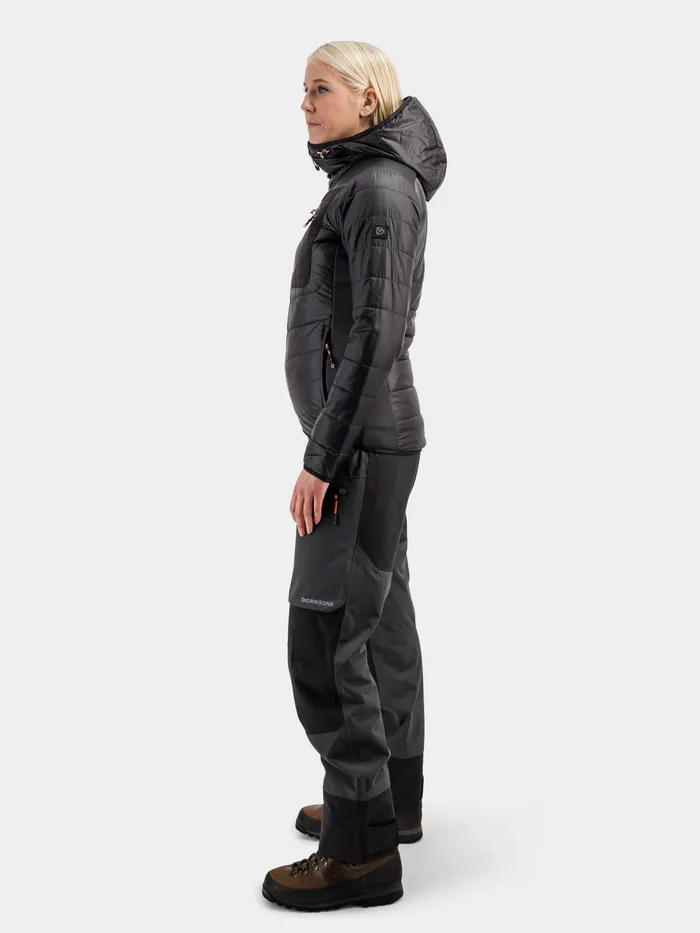 Women Gale Jacket Coal Black Didriksons Puffer Jackets
