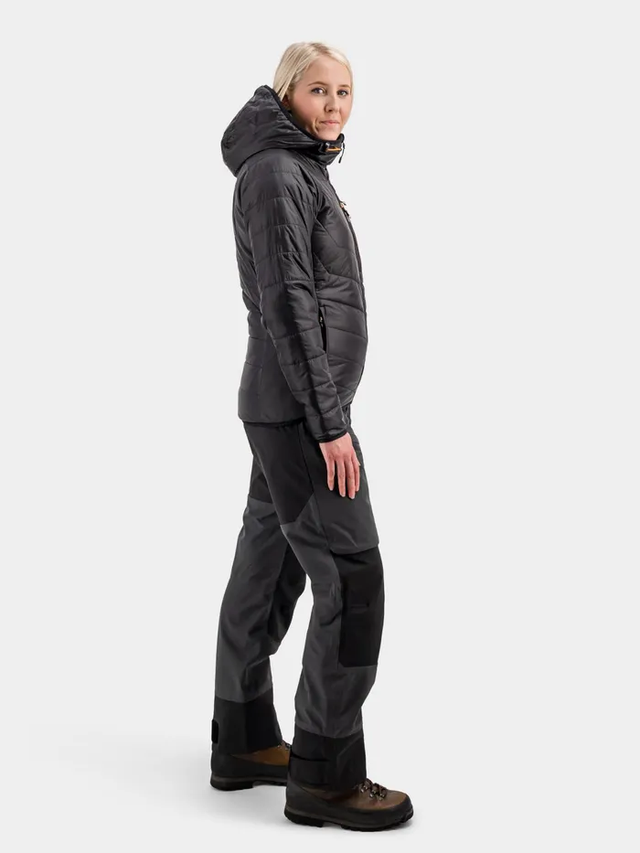 Women Gale Jacket Coal Black Didriksons Puffer Jackets