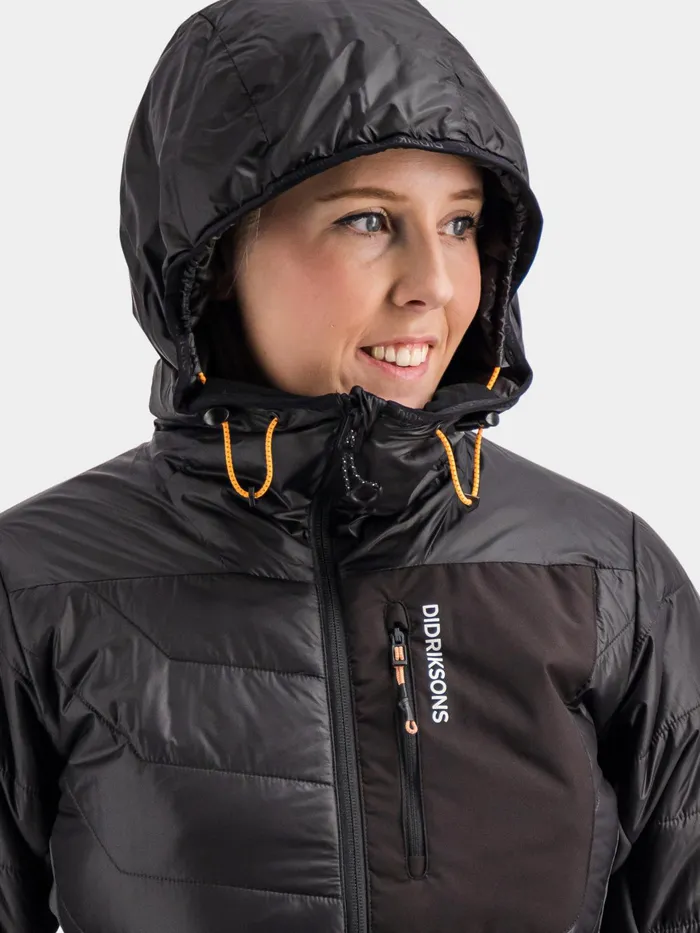 Women Gale Jacket Coal Black Didriksons Puffer Jackets