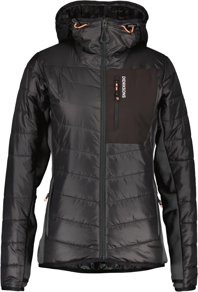 Women Gale Jacket Coal Black Didriksons Puffer Jackets