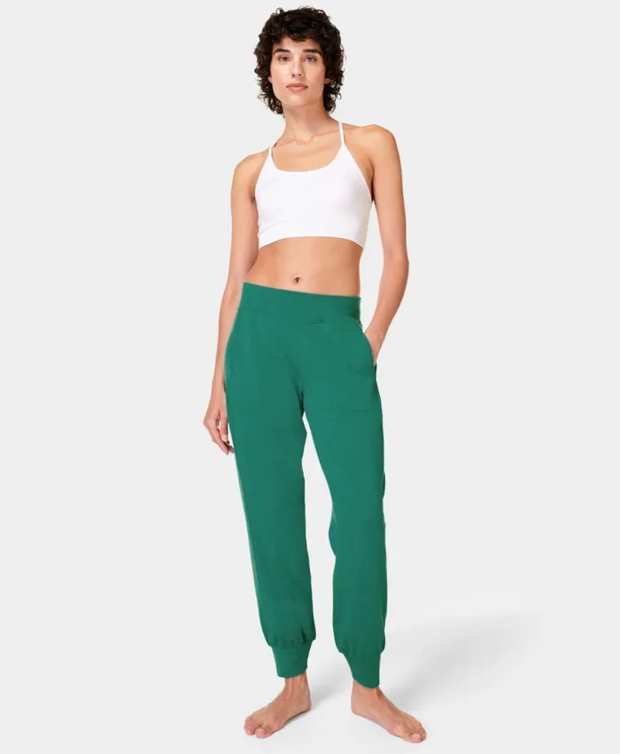 Women Gary Yoga Pants Wave Green Sweaty Betty Trousers