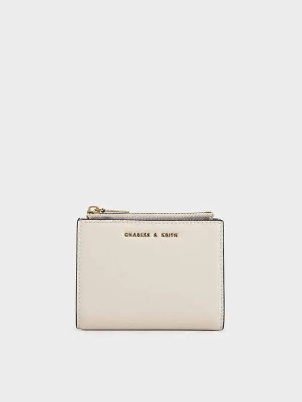 Women Harmonee Top Zip Small Wallet 8211 Ivory CHARLES and KEITH Small Wallets
