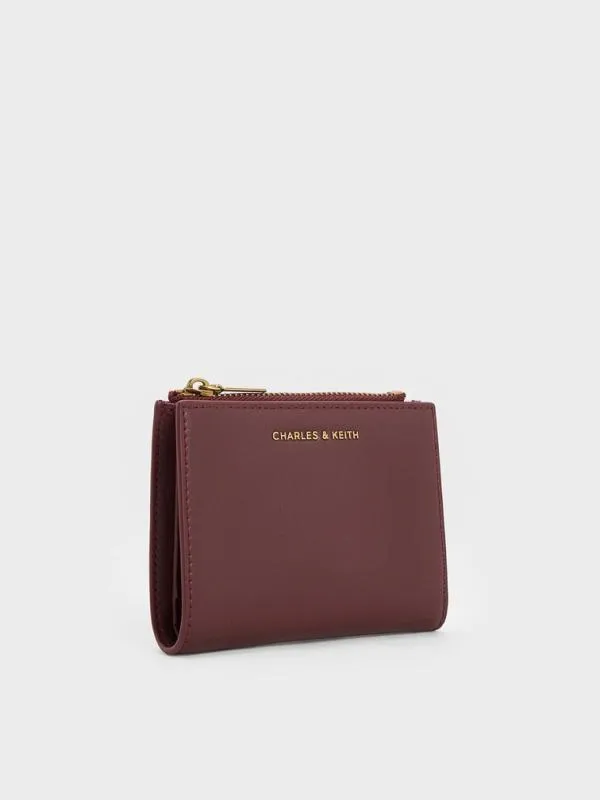 Women Harmonee Top Zip Small Wallet 8211 Mulberry Plum CHARLES and KEITH Small Wallets