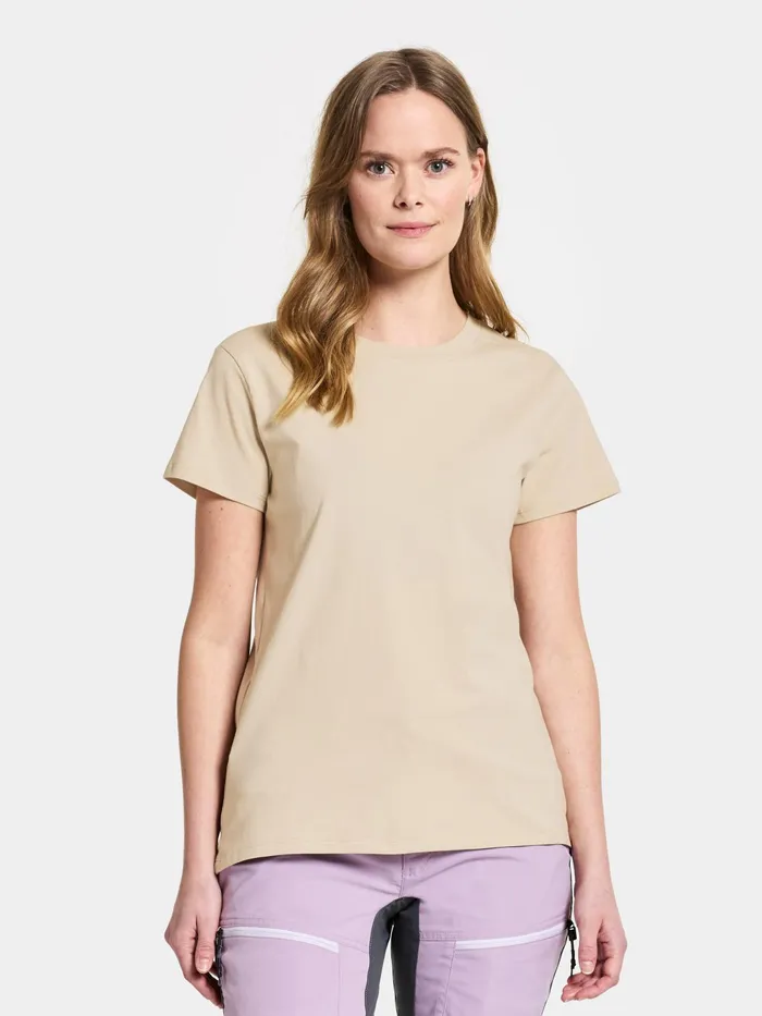 Women Ingar TShirt Light Beige Didriksons TShirts