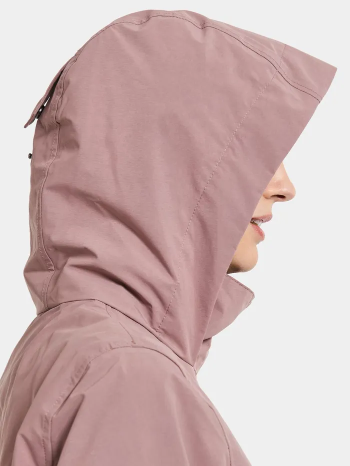 Women Isolde Parka Long Faded Wine Didriksons Spring Jackets