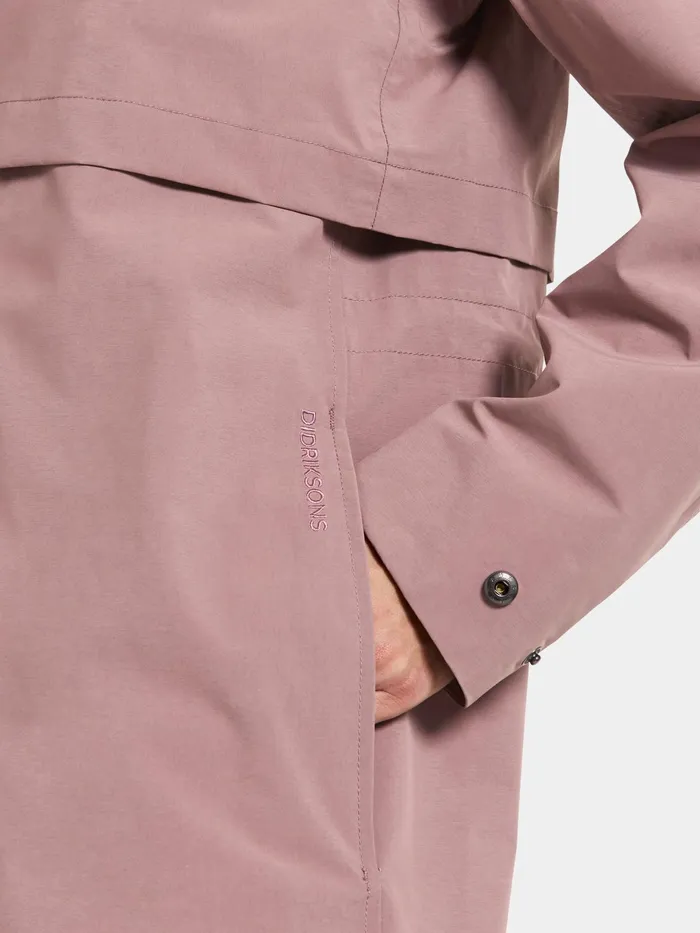 Women Isolde Parka Long Faded Wine Didriksons Spring Jackets