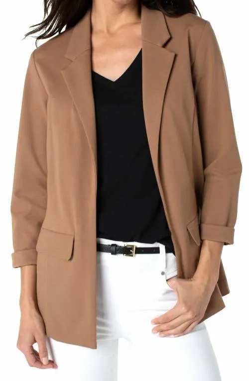Women Jackets Liverpool Los Angeles Boyfriend Blazer With Princess Darts Maple