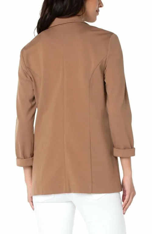 Women Jackets Liverpool Los Angeles Boyfriend Blazer With Princess Darts Maple