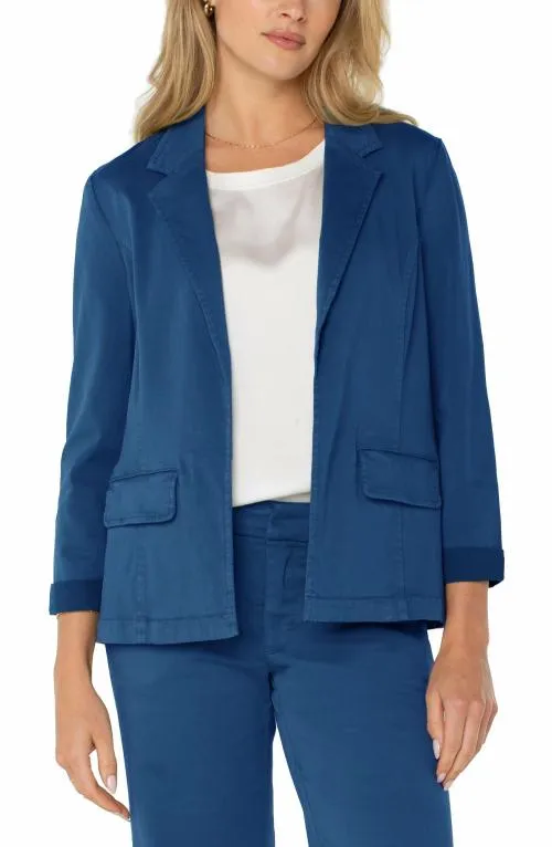 Women Jackets Liverpool Los Angeles Fitted Blazer Goddess Blue