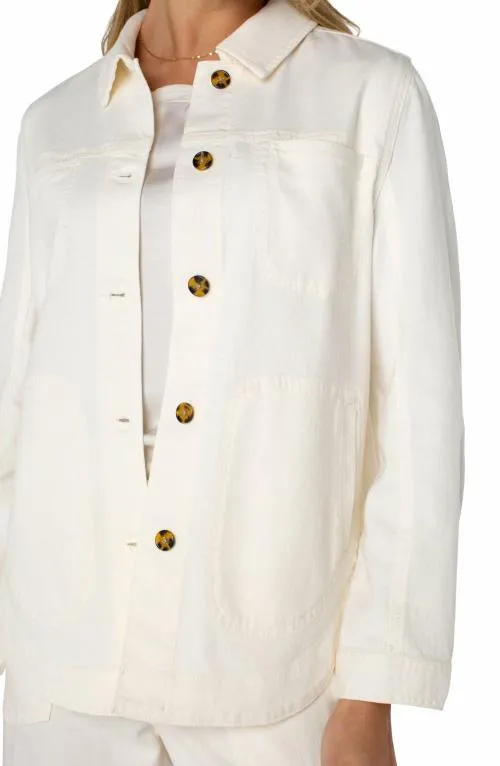 Women Jackets Liverpool Los Angeles Shirt Jacket Whipped Cream