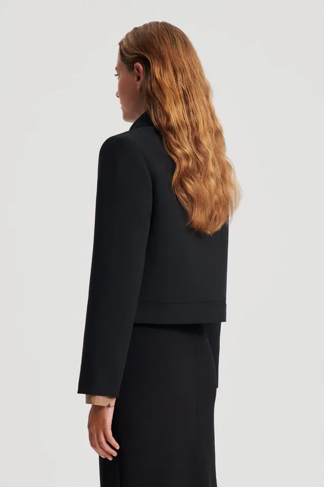 Women Jackets Scanlan Theodore CADY ZIP JACKET BLACK