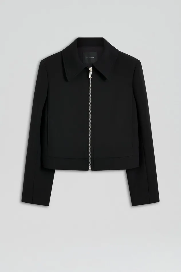 Women Jackets Scanlan Theodore CADY ZIP JACKET BLACK
