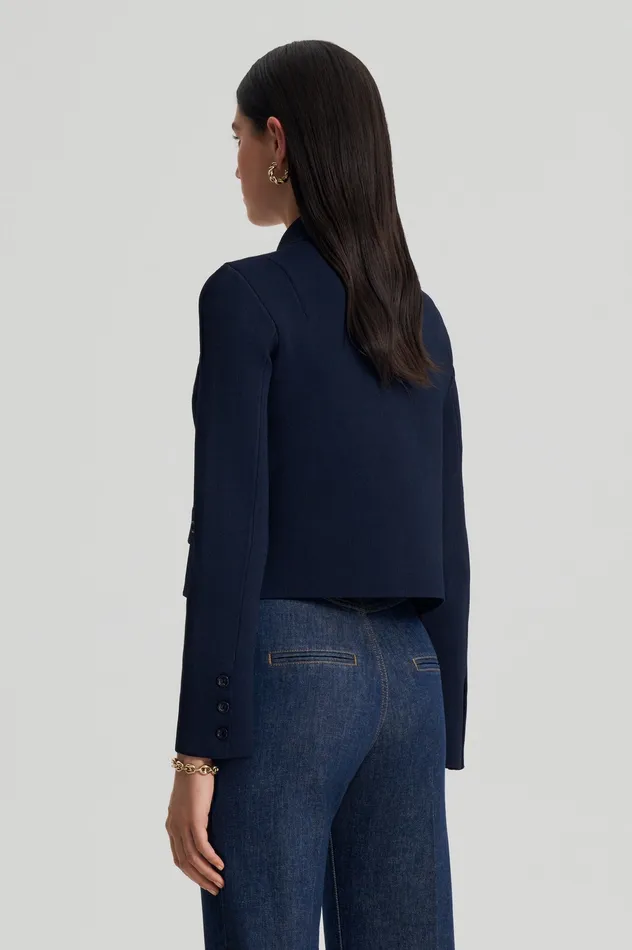 Women Jackets Scanlan Theodore CREPE KNIT BUTTON JACKET NAVY Women Jackets Scanlan Theodore CREPE KNIT BUTTON JACKET NAVY