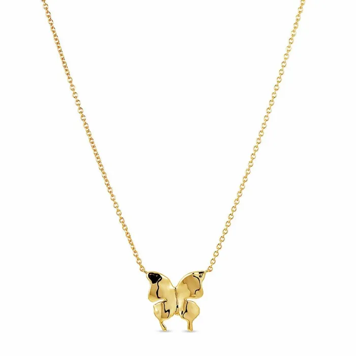 Women Jane Knig Gold Necklaces Butterfly Necklace