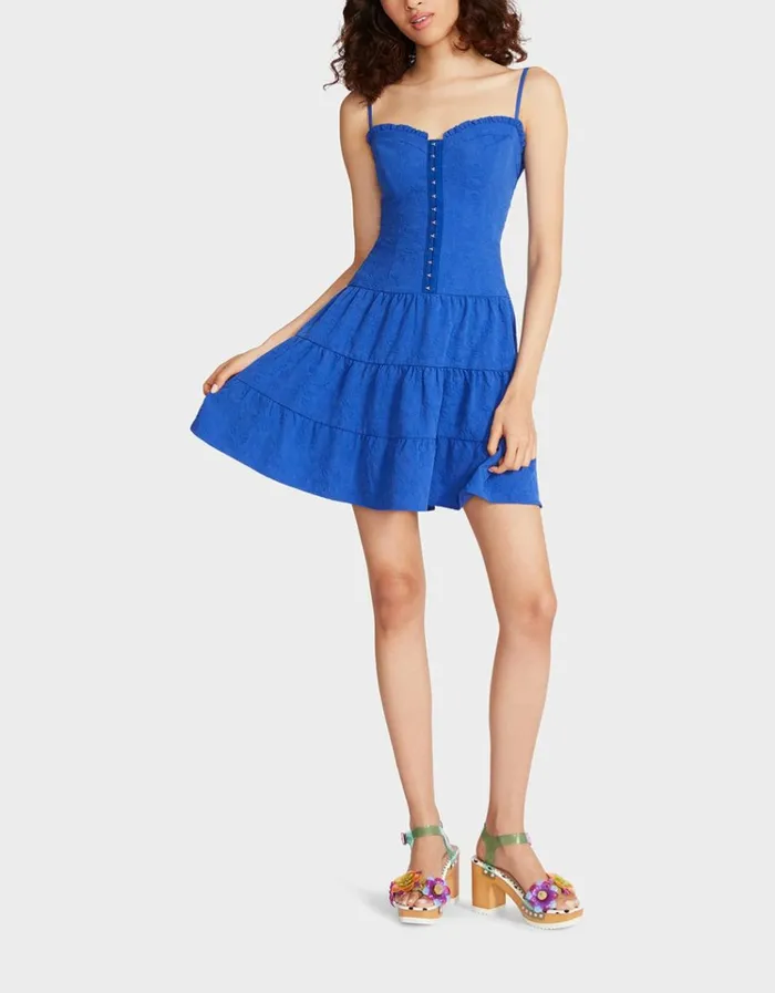 Women JANICE MINI DRESS BLUE Blue Betsey Johnson