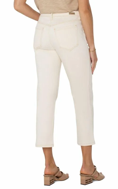 Women Jeans Liverpool Los Angeles Kennedy Crop Straight Seaside Dunes