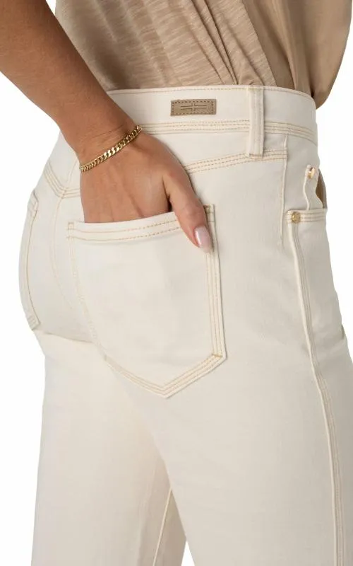 Women Jeans Liverpool Los Angeles Kennedy Crop Straight Seaside Dunes