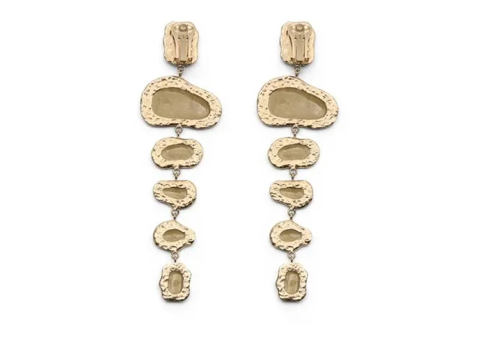 Women Jewelry Tom Ford Brass And Plexiglass Mirror Earrings Pale Gold Women Jewelry Tom Ford Brass And Plexiglass Mirror Earrings Pale Gold