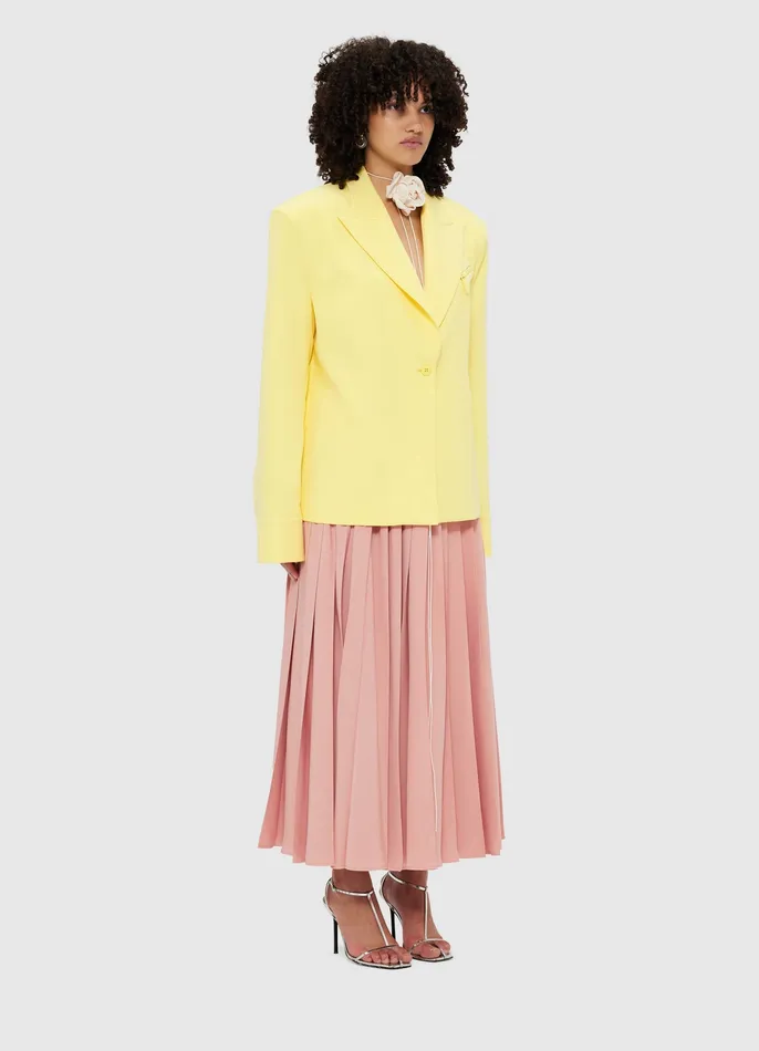 Women Jovanna Blazer 8211 Sorbet Yellow Coats and Jackets LEO LIN
