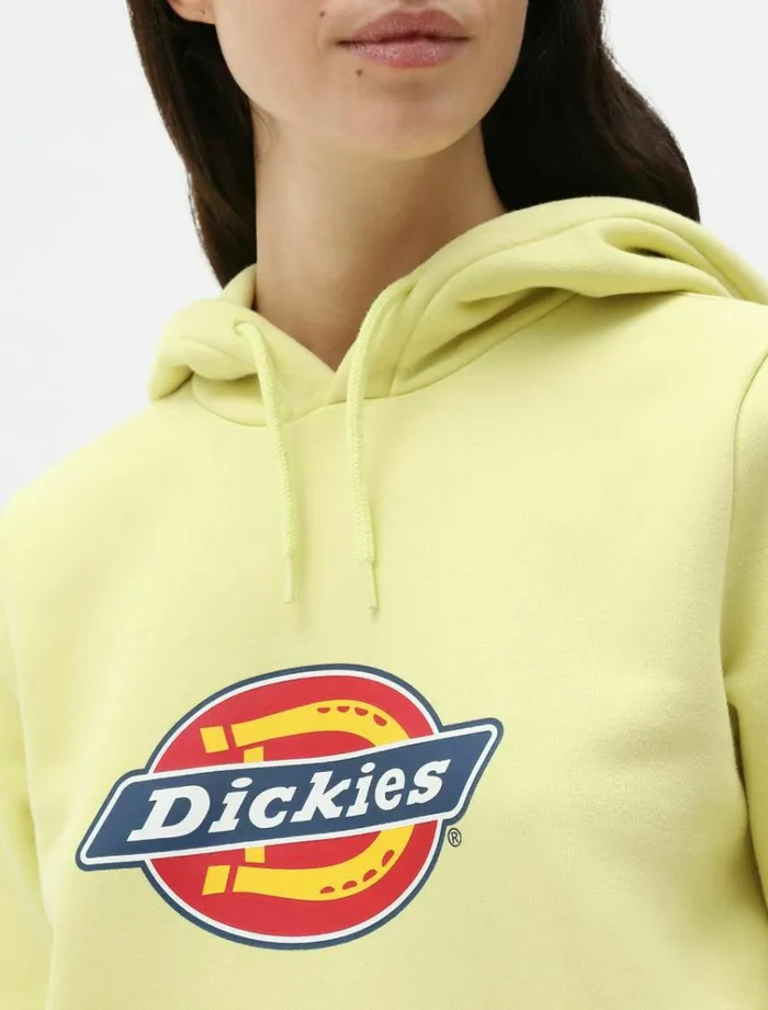 Women Jumpers and Sweatshirts Dickies Icon Logo Hoodie Mellow Green
