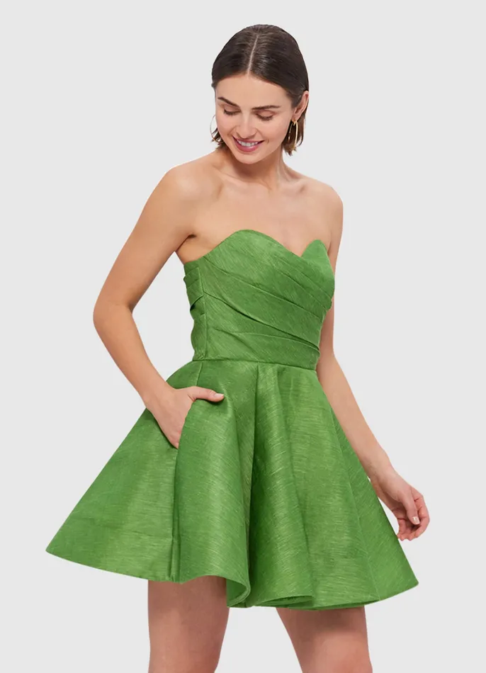 Women Kate Bustier Mini Dress 8211 Tropical Dresses and Jumpsuits LEO LIN