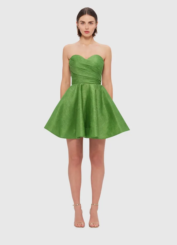 Women Kate Bustier Mini Dress 8211 Tropical Dresses and Jumpsuits LEO LIN