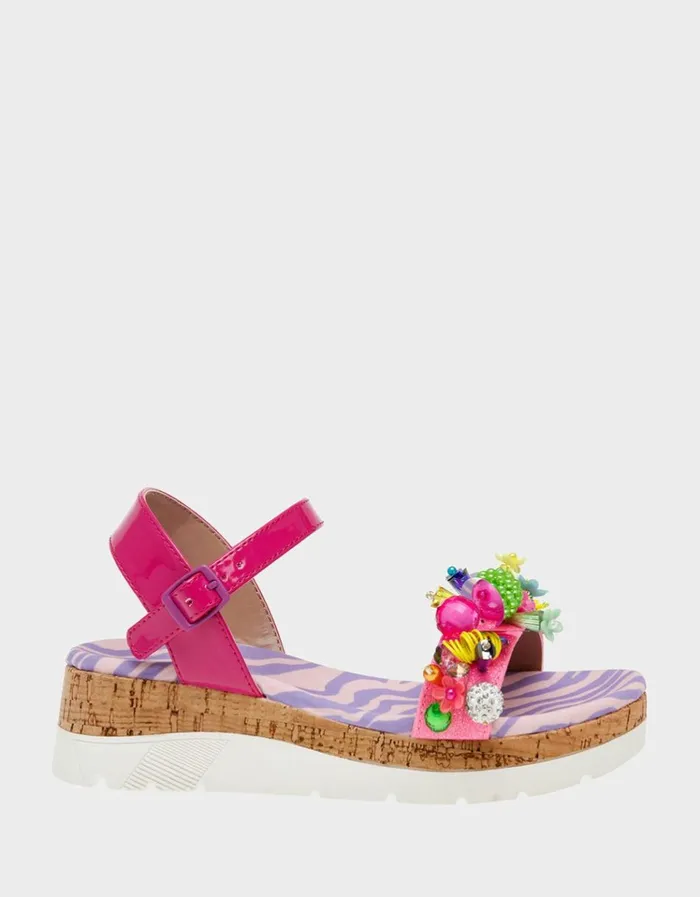 Women KIDS039 FRANK PINK MULTI Pink Multi Betsey Johnson