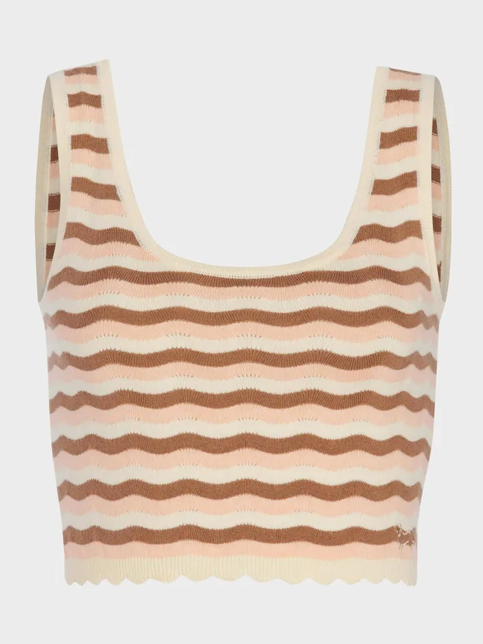 Women Knit Crop Top Multi Peter Alexander Tops