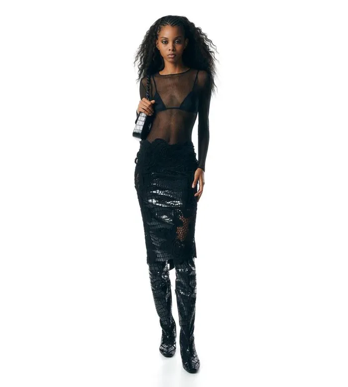 Women Knitwear Tom Ford Fine Silk Rib Crewneck Top Black Women Knitwear Tom Ford Fine Silk Rib Crewneck Top Black
