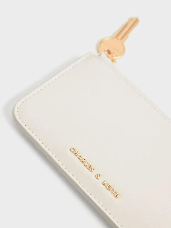 Women Lane Key ZipAround Wallet 8211 Cream CHARLES and KEITH Small Wallets Women Lane Key ZipAround Wallet 8211 Cream CHARLES and KEITH Small Wallets