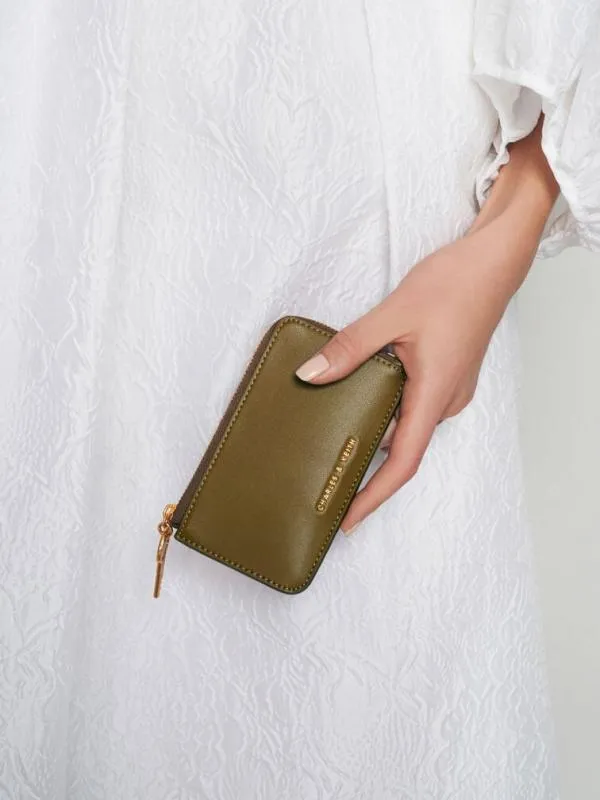Women Lane Key ZipAround Wallet 8211 Olive CHARLES and KEITH Small Wallets Women Lane Key ZipAround Wallet 8211 Olive CHARLES and KEITH Small Wallets