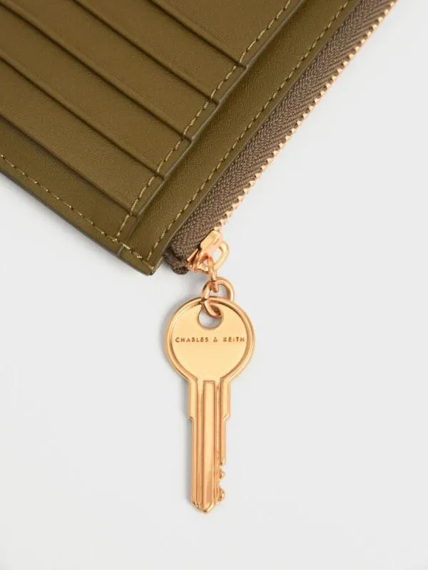 Women Lane Key ZipAround Wallet 8211 Olive CHARLES and KEITH Small Wallets Women Lane Key ZipAround Wallet 8211 Olive CHARLES and KEITH Small Wallets