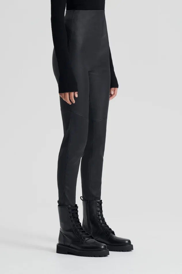 Women Leather Scanlan Theodore STRETCH LEATHER LEGGING BLACK Women Leather Scanlan Theodore STRETCH LEATHER LEGGING BLACK