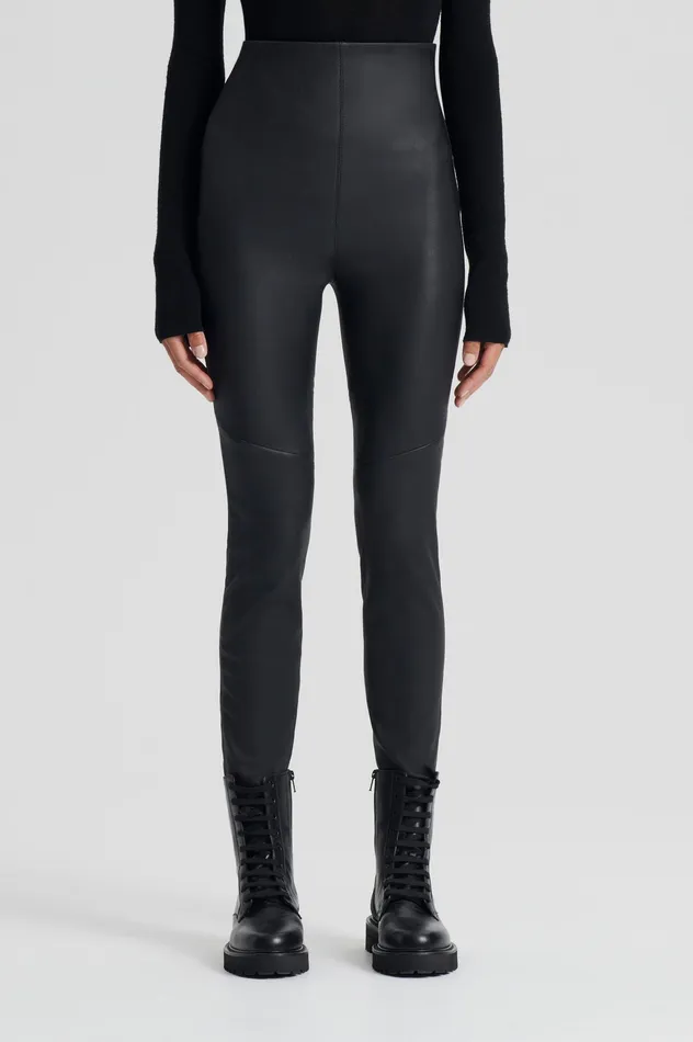 Women Leather Scanlan Theodore STRETCH LEATHER LEGGING BLACK Women Leather Scanlan Theodore STRETCH LEATHER LEGGING BLACK