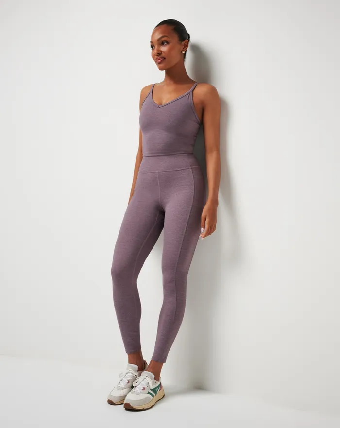 Women Leggings TravisMathew WHERE IT COUNTS LEGGING Heather Moonscape