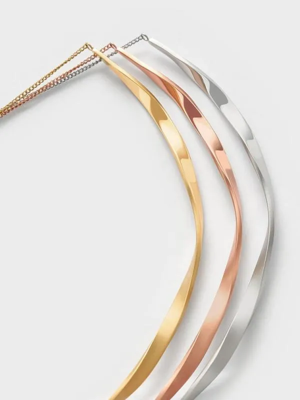Women Lena Twist Bar Necklace 8211 Rose Gold CHARLES and KEITH Necklaces Women Lena Twist Bar Necklace 8211 Rose Gold CHARLES and KEITH Necklaces